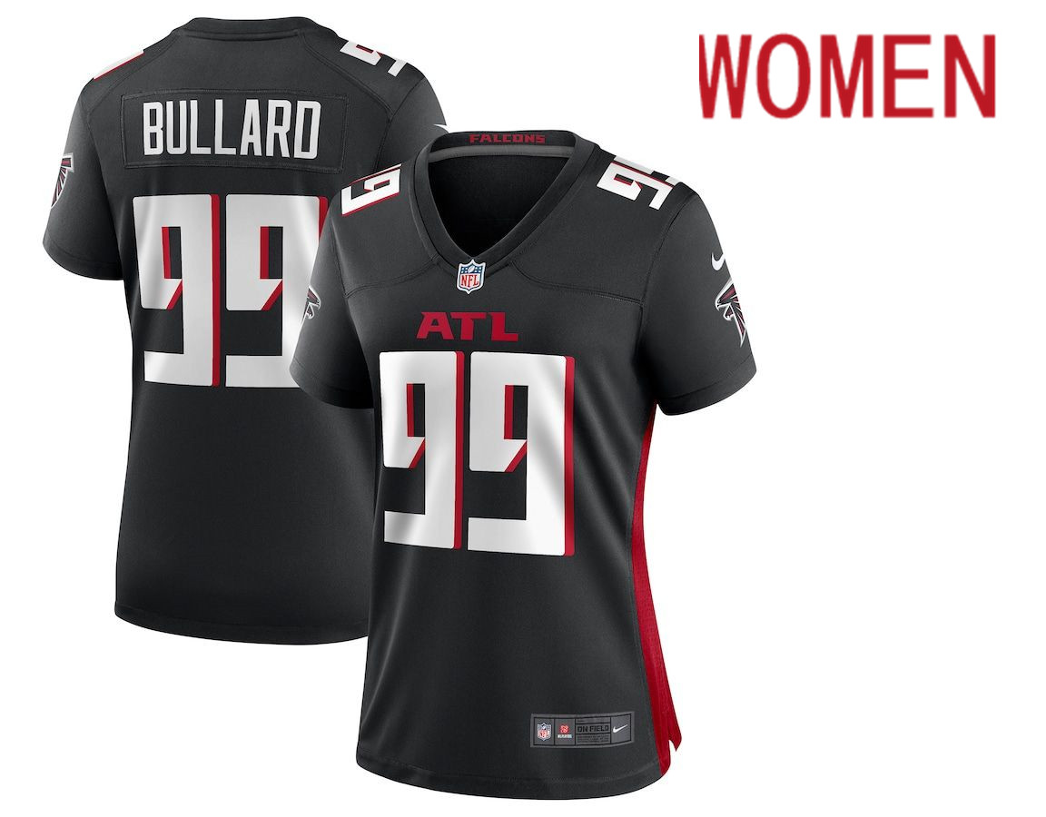 Women Atlanta Falcons #99 Jonathan Bullard Nike Black Game NFL Jersey->women nfl jersey->Women Jersey